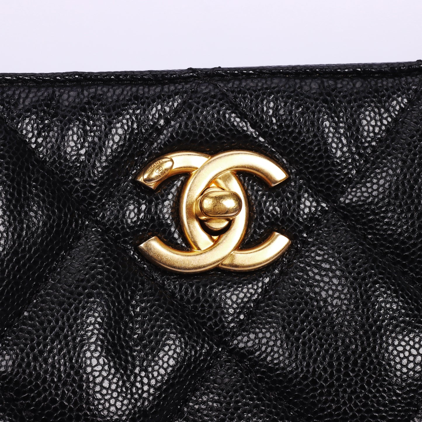Pre-Owned Chanel 2021 Quilted Black Lambskin Shoulder Bag 10607748 L