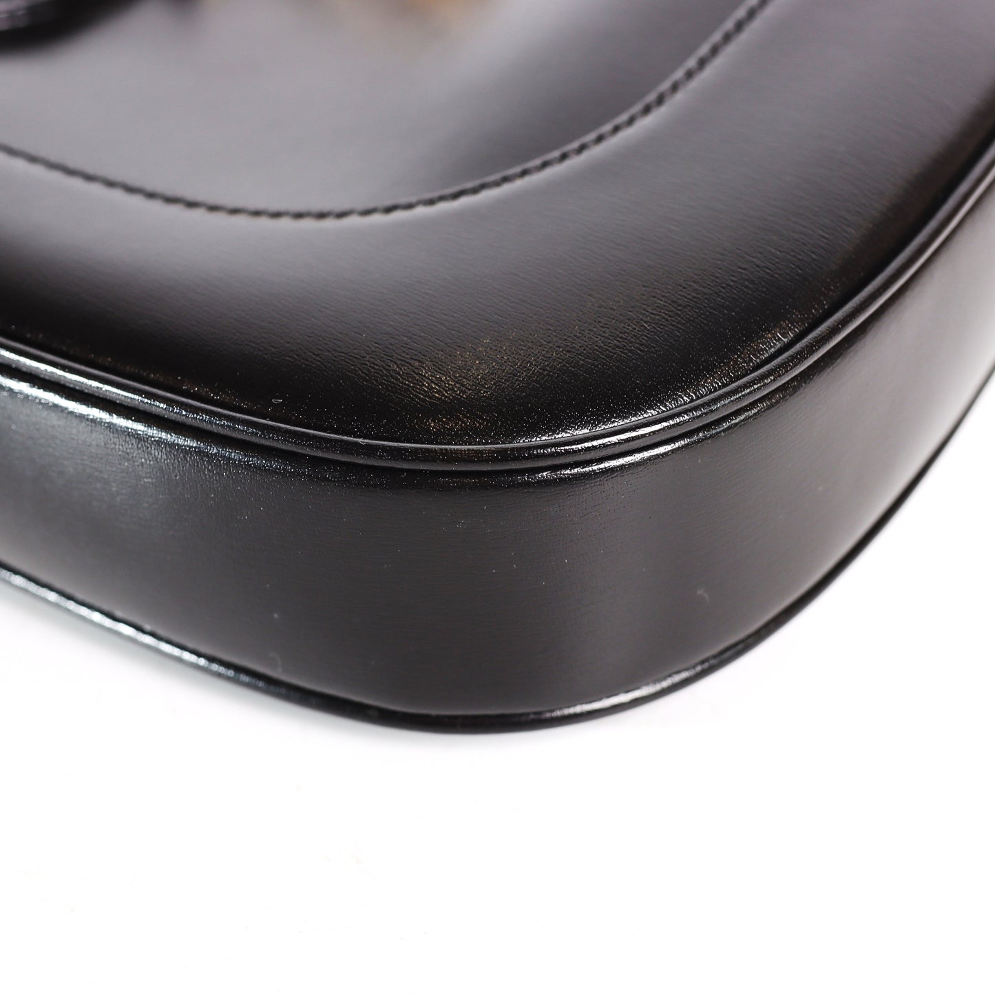 Pre-Owned Gucci Jackie 1961 Black Calfskin Shoulder Bag 11268205