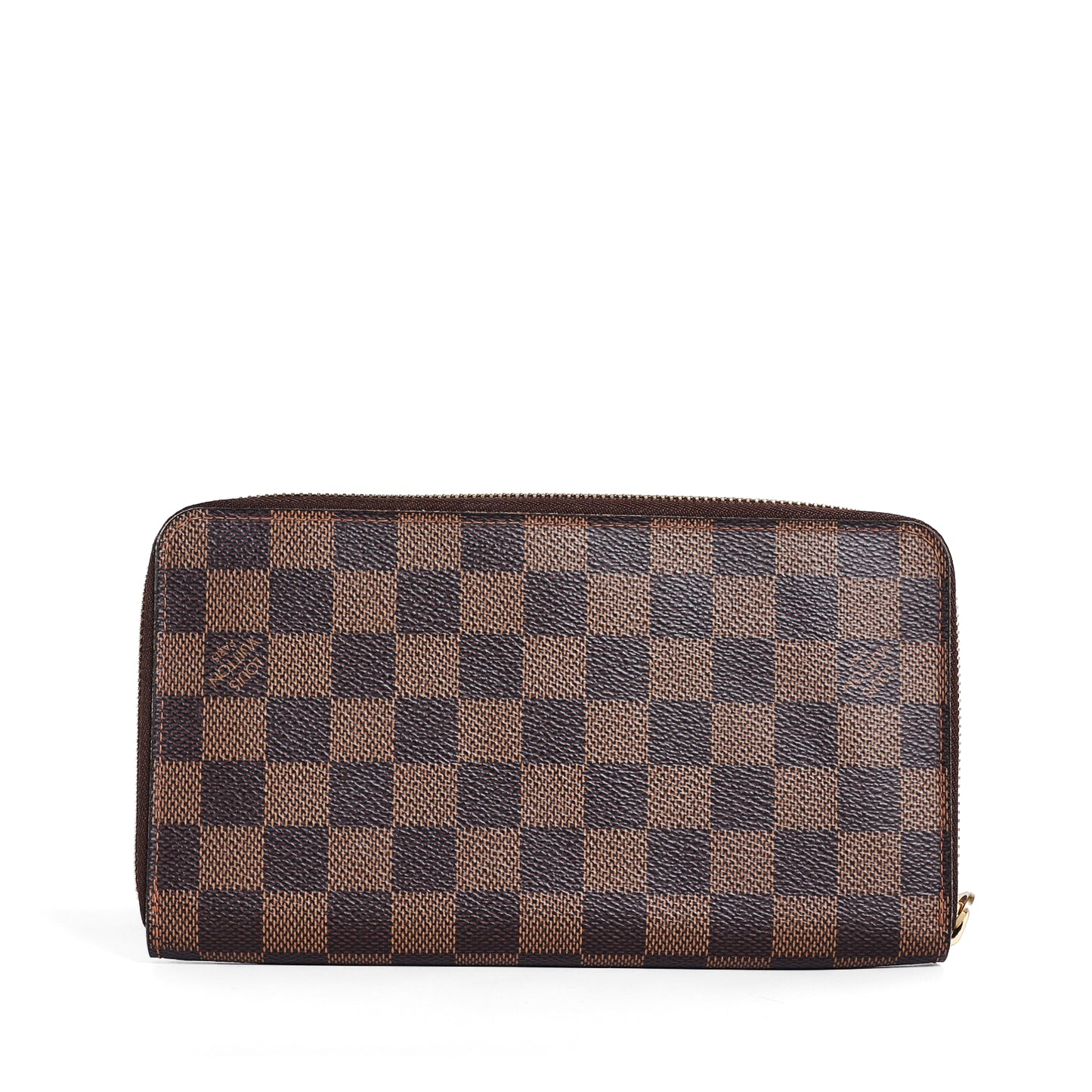 Pre-Owned Louis Vuitton Zippy Wallet Damier Ebene Coated Canvas 12105377