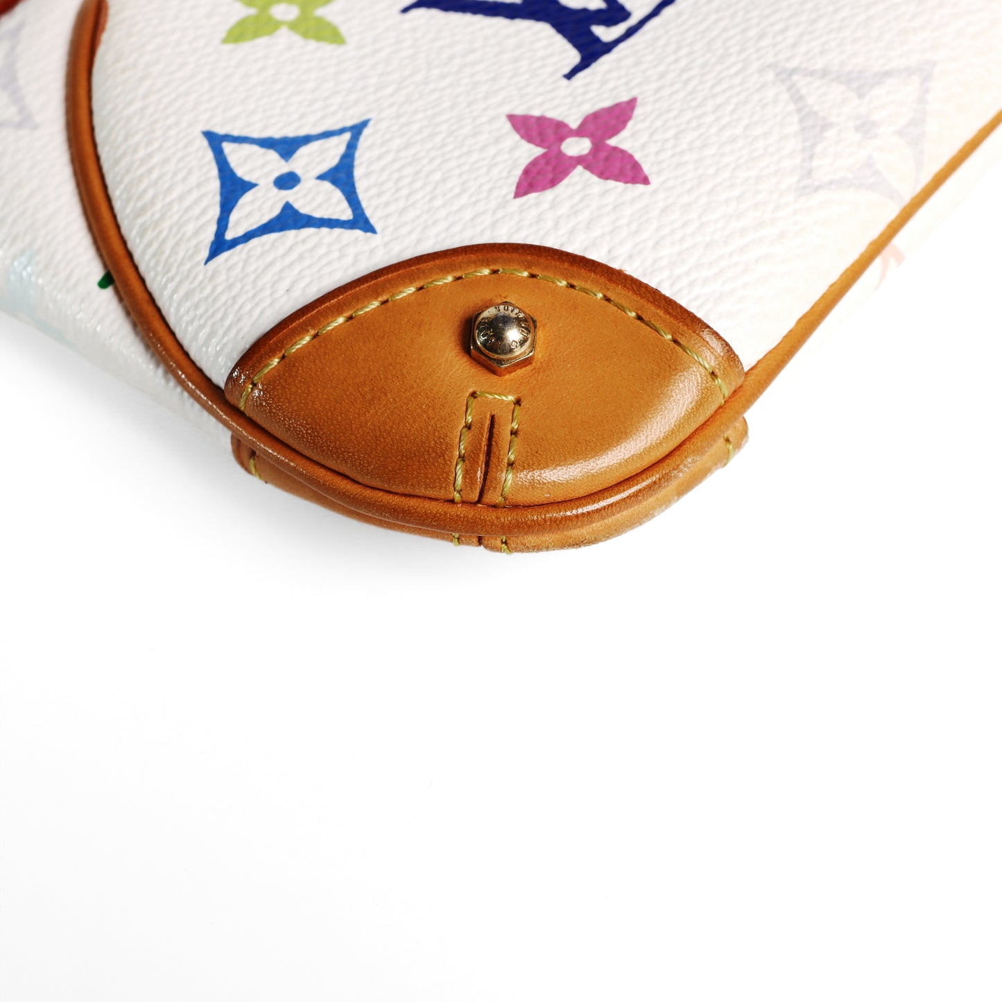 Pre-Owned Louis Vuitton Milla MM Pochette Murakami White Monogram Multicolore Coated Canvas Shoulder Bag 12705931