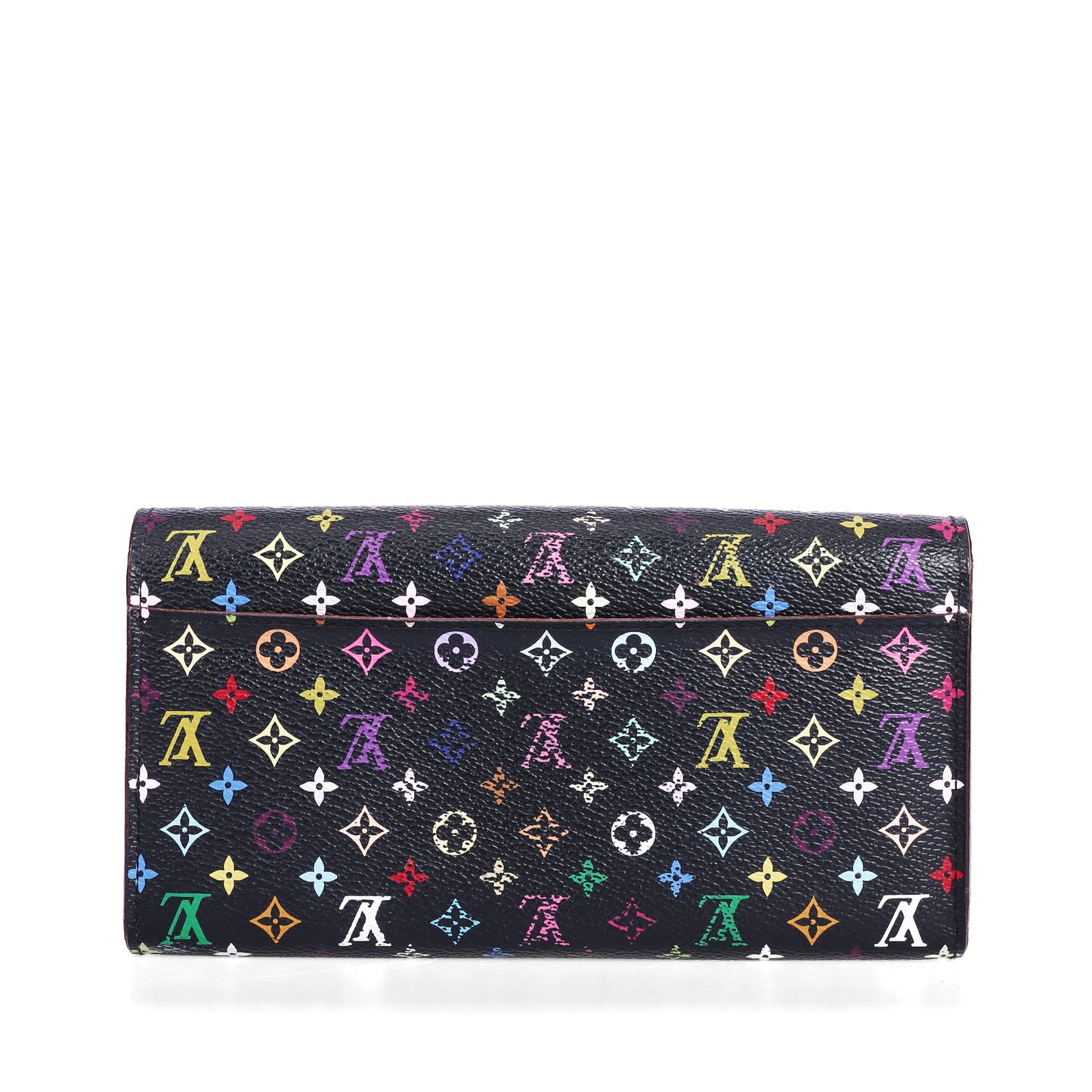 Pre‑Owned Louis Vuitton Sarah Black and Multicolor Coated Canvas Wallet13774452