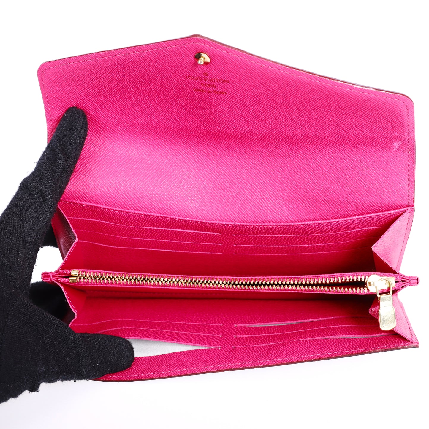 Pre‑Owned Louis Vuitton Sarah Black and Multicolor Coated Canvas Wallet13774452