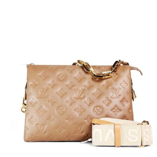 Pre-Owned Louis Vuitton Monogram Empreinte Brown Calfskin Leather Shoulder Bag 15201620