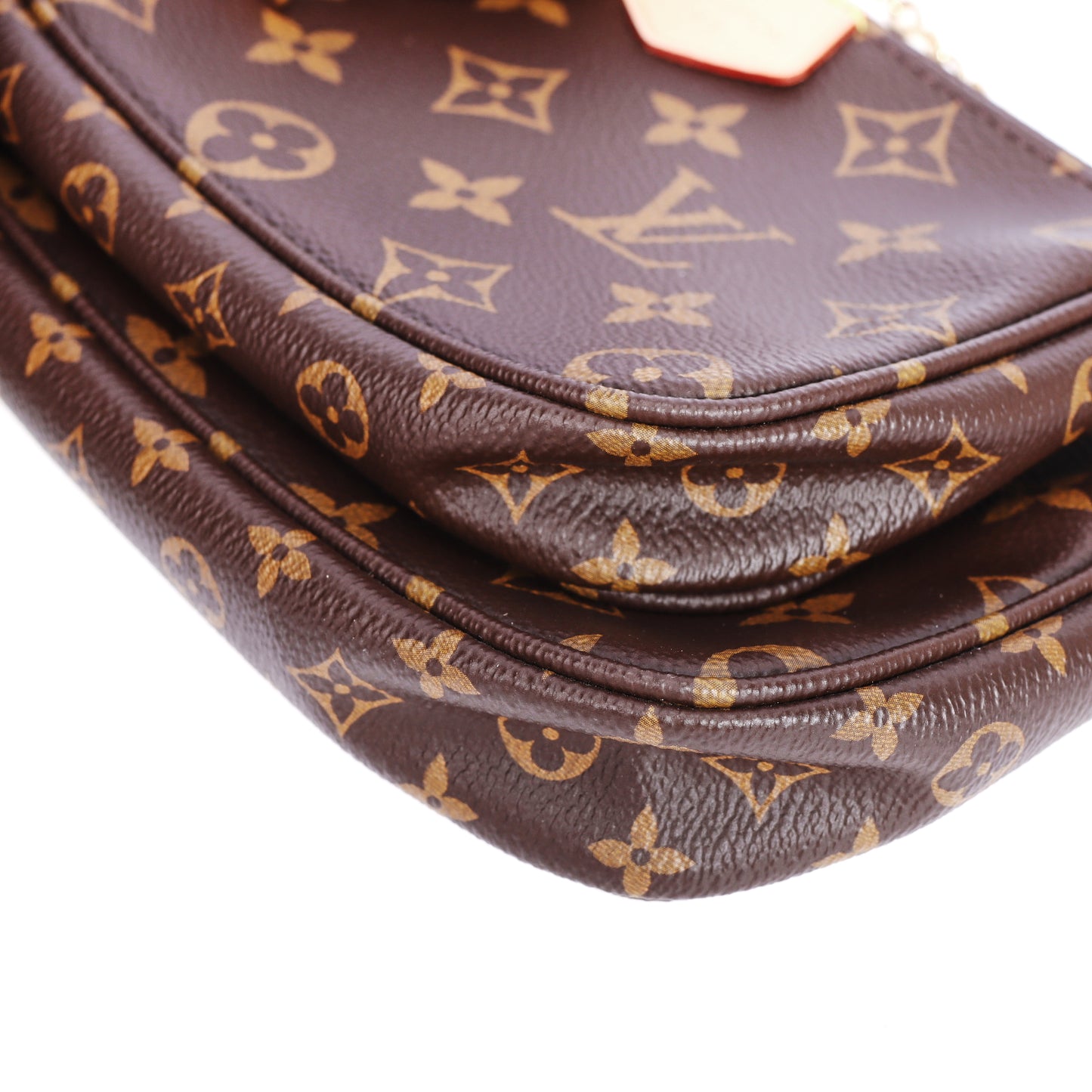 Pre-Owned Louis Vuitton Multi Pochette Accessoires Brown Coated Canvas Shoulder Bag 16767165