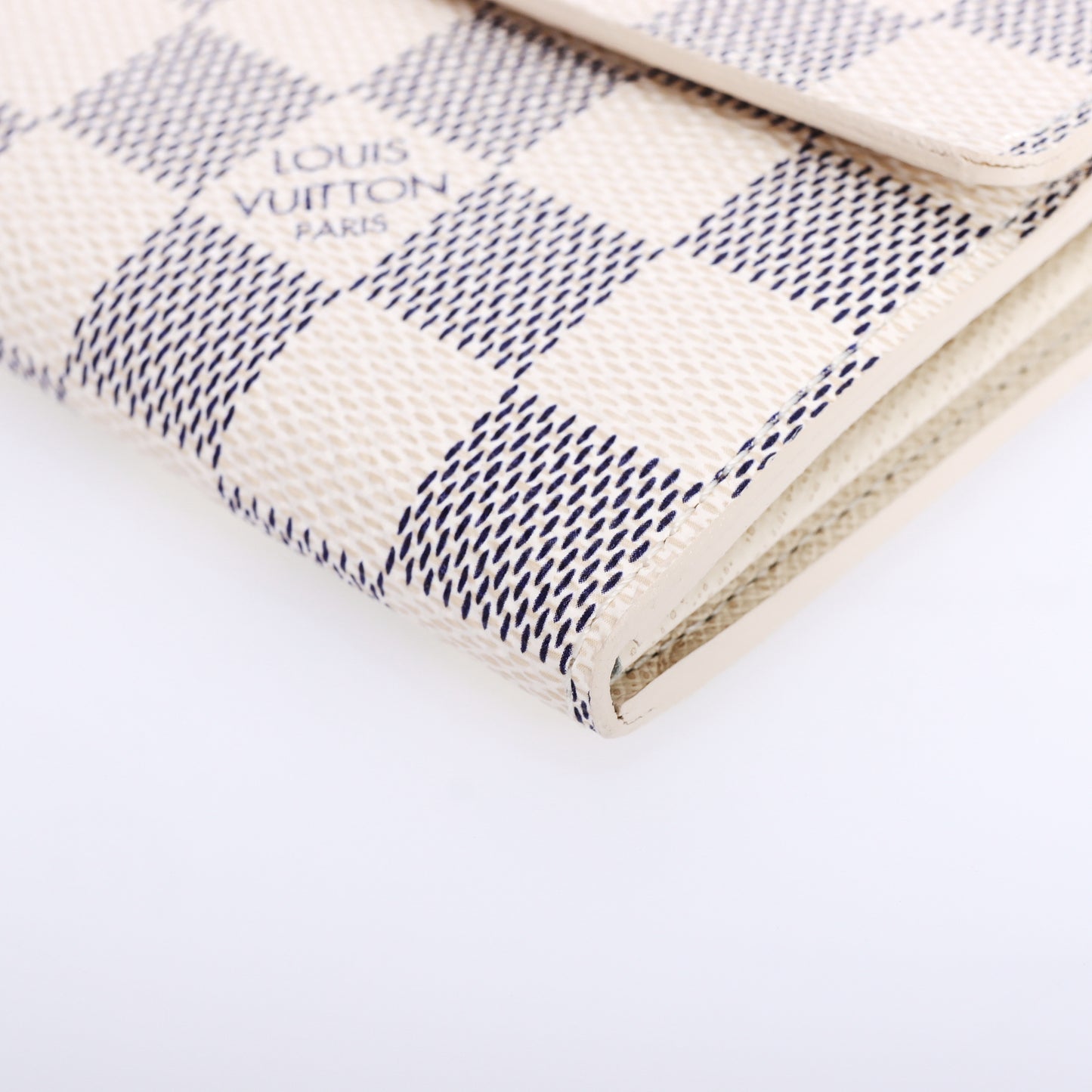 Pre-Owned Louis Vuitton Sarah Damier Azur Coated Canvas Long Wallet 17049973