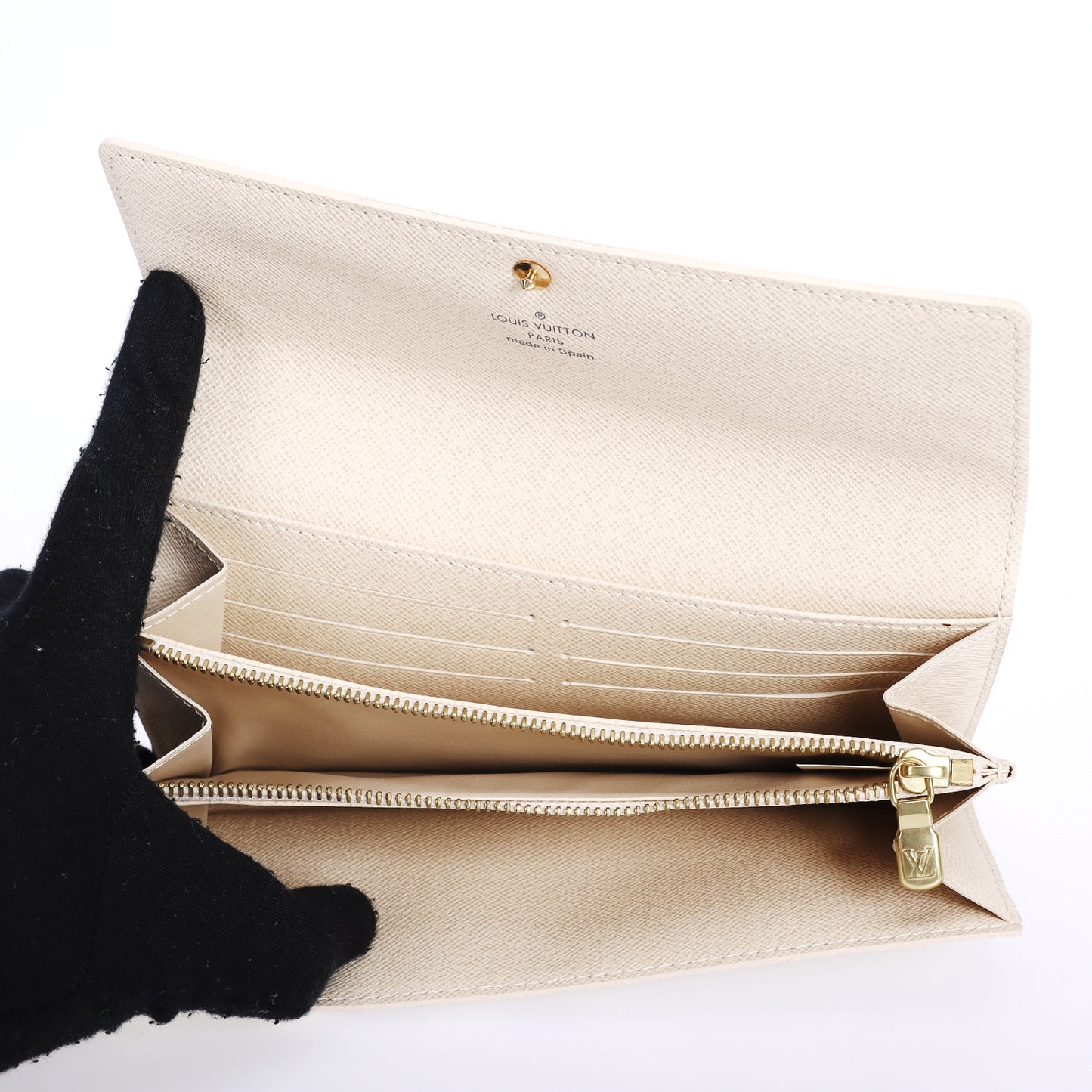Pre-Owned Louis Vuitton Sarah Damier Azur Coated Canvas Long Wallet 17049973