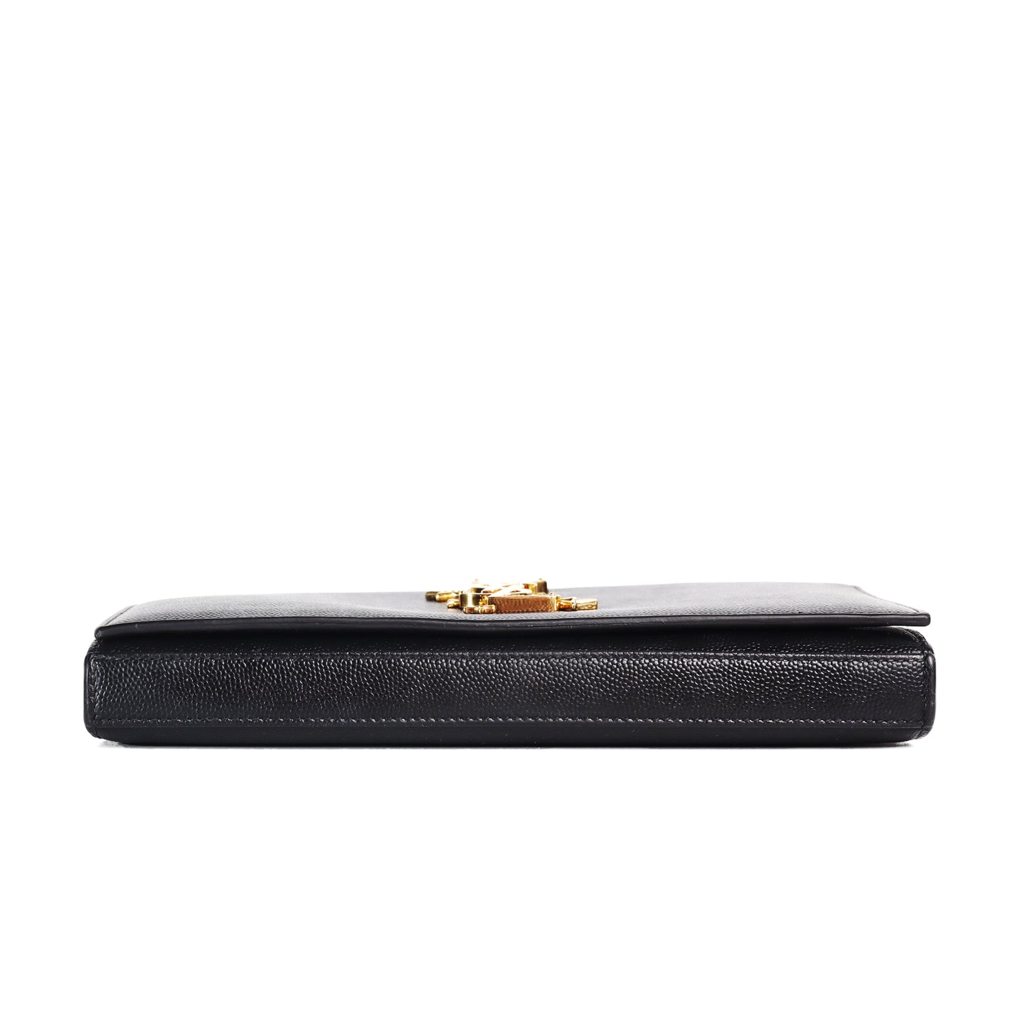 Pre-Owned Saint Laurent Kate Black Calfskin  Wallet on Chain 18055671