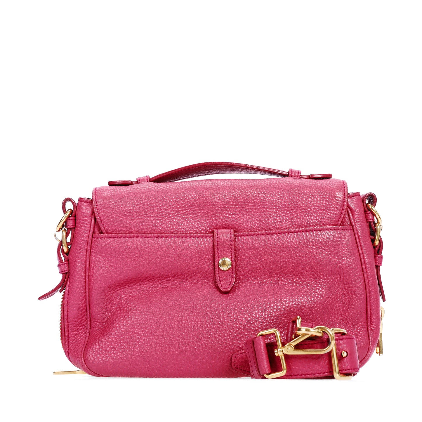 Pre-Owned Prada Pink Calfskin Leather Crossbody Bag 18516807