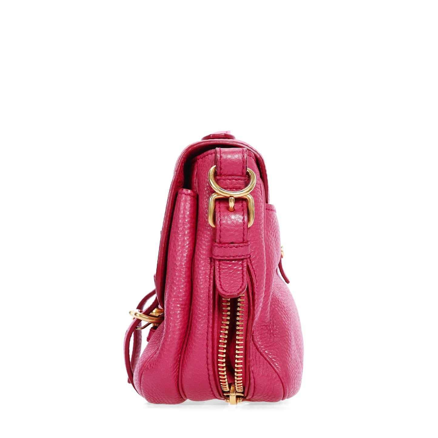 Pre-Owned Prada Pink Calfskin Leather Crossbody Bag 18516807