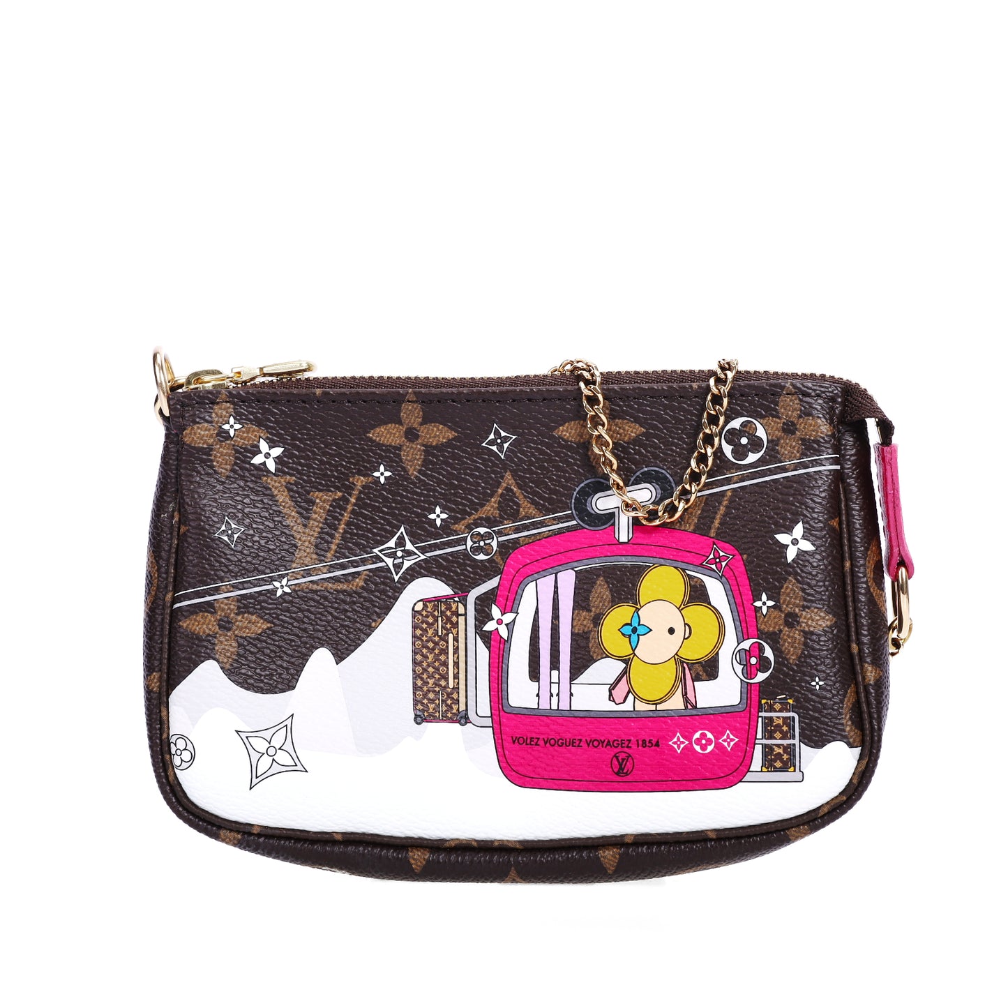 Pre-Owned Louis Vuitton Pochette Accessoires Monogram  Brown Coated Canvas  Small Leather Goods 18809526