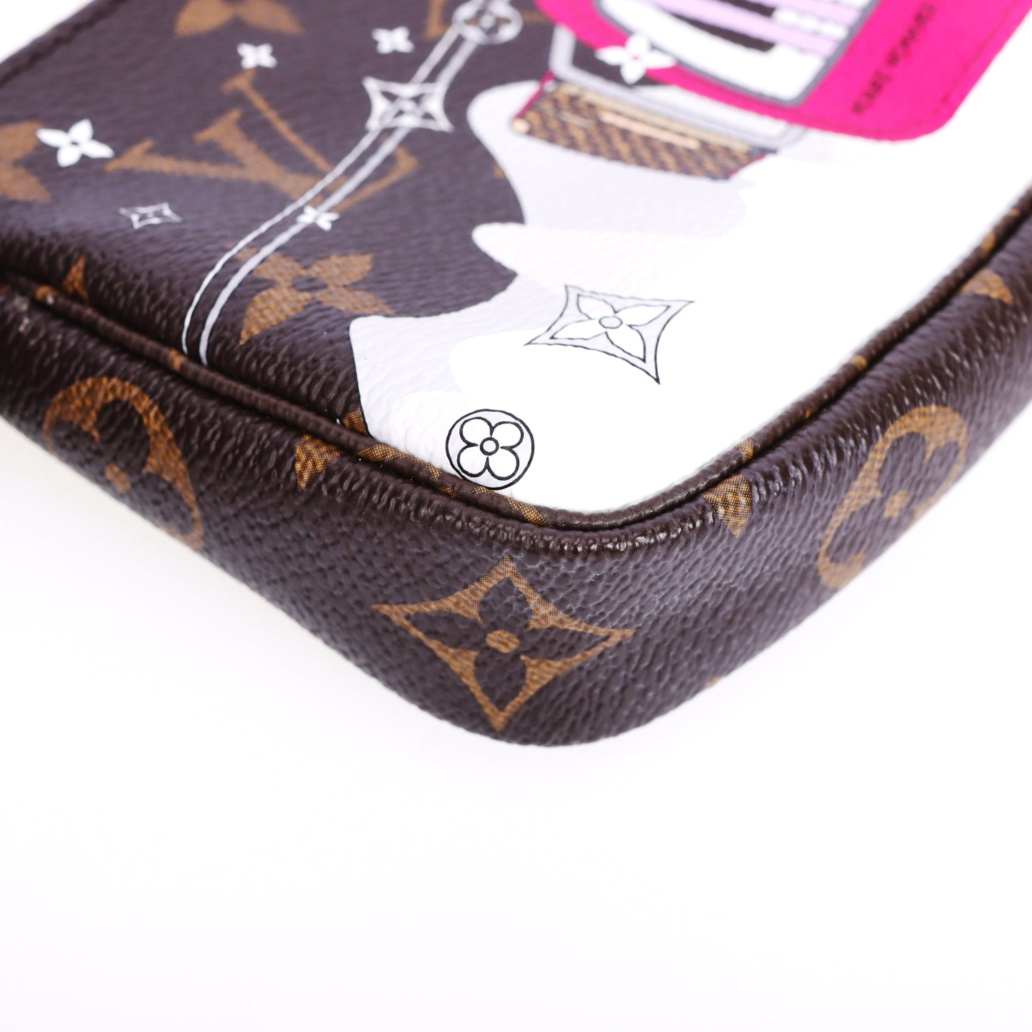 Pre-Owned Louis Vuitton Pochette Accessoires Monogram  Brown Coated Canvas  Small Leather Goods 18809526