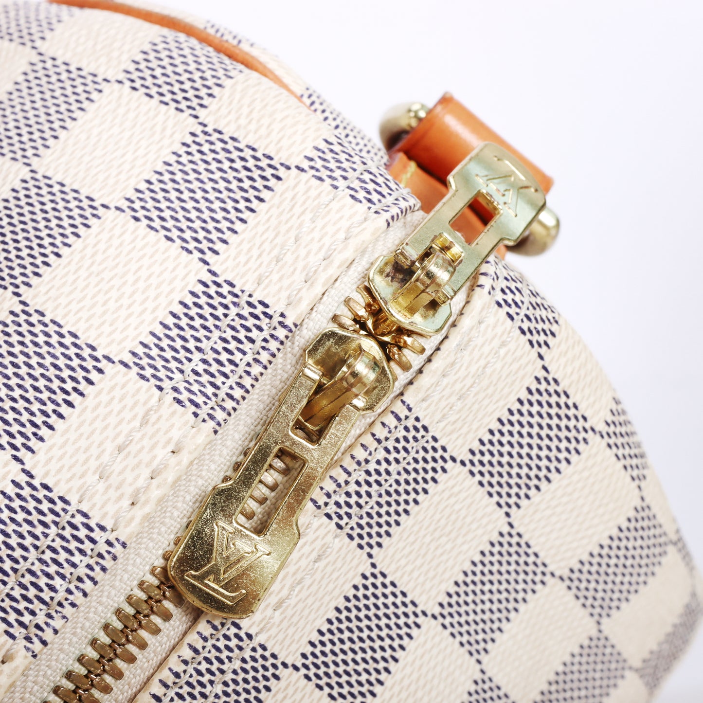 Pre-Owned Louis Vuitton Speedy Bandouliere 30 Damier Azur Coated Canvas Shoulder Bag 20508964