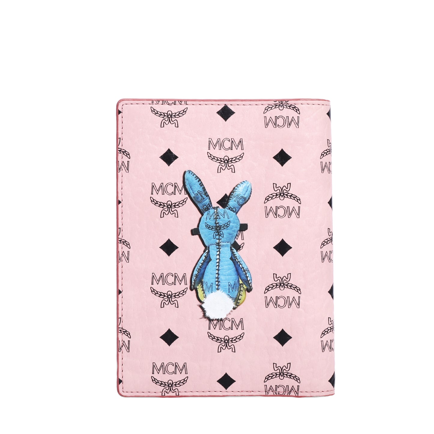 Pre-Owned MCM Rabbit Pink Calfskin Wallet 21410991