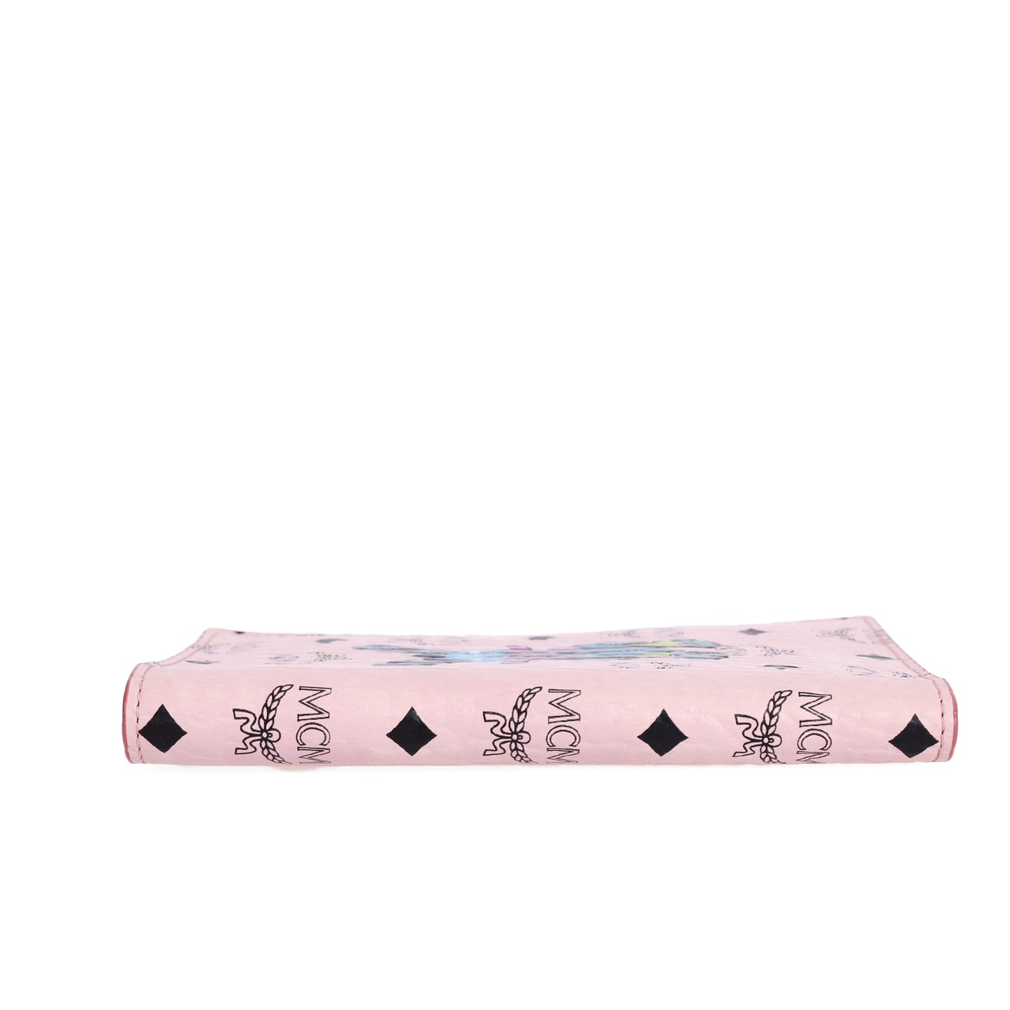 Pre-Owned MCM Rabbit Pink Calfskin Wallet 21410991