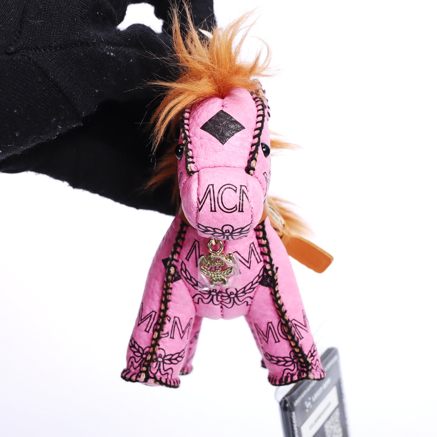 MCM Pink Calfskin Pony Bag Charm 23345687 L