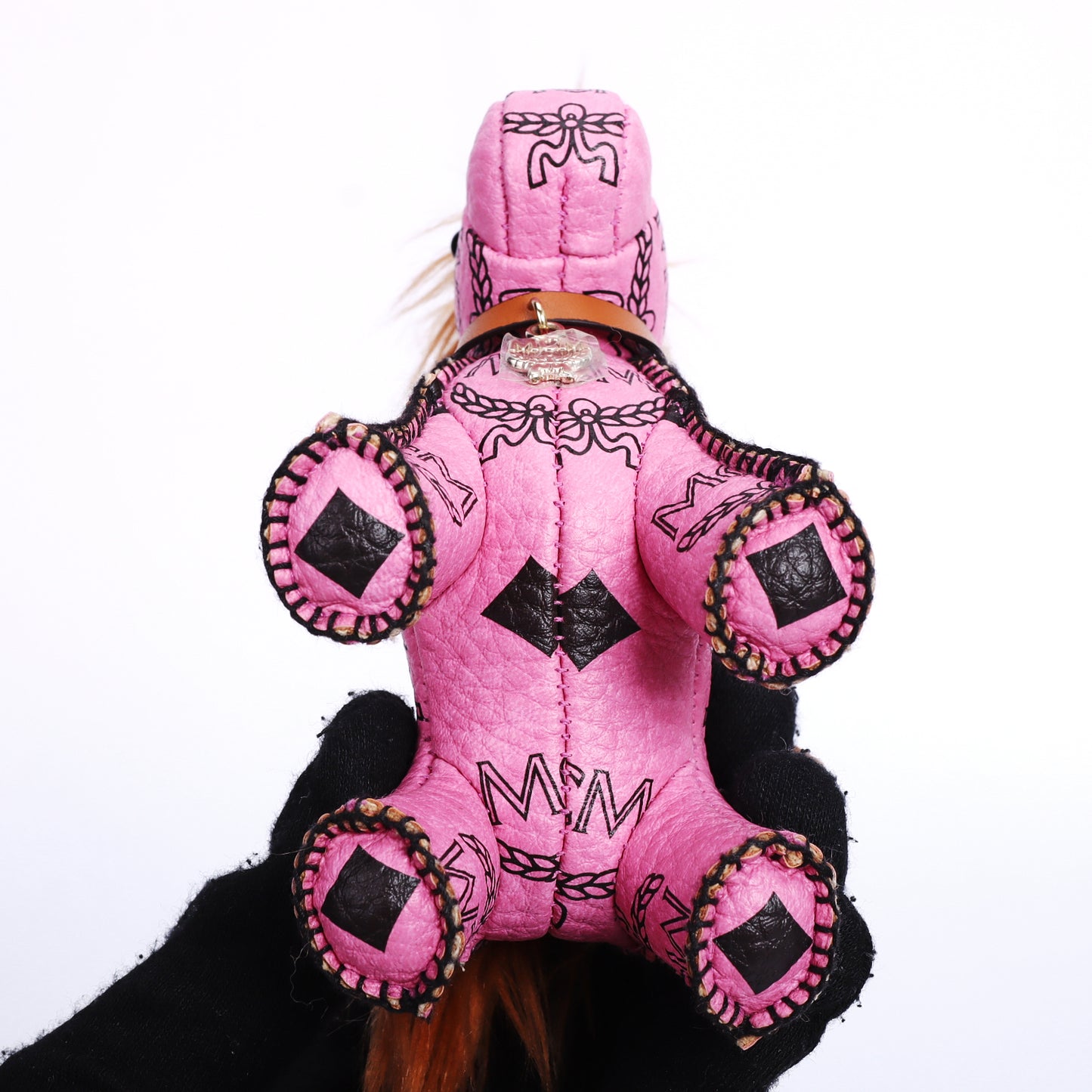 MCM Pink Calfskin Pony Bag Charm 23345687 L