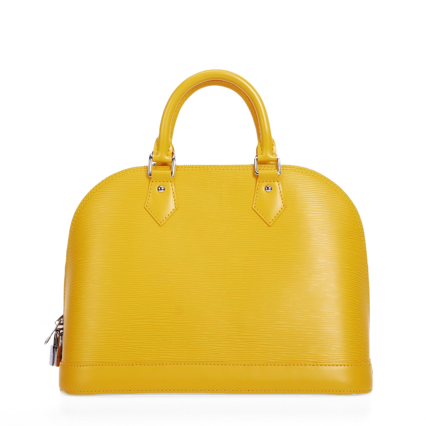 Pre-Owned Louis Vuitton LV Alma Yellow Epi Leather Handbag 23395364