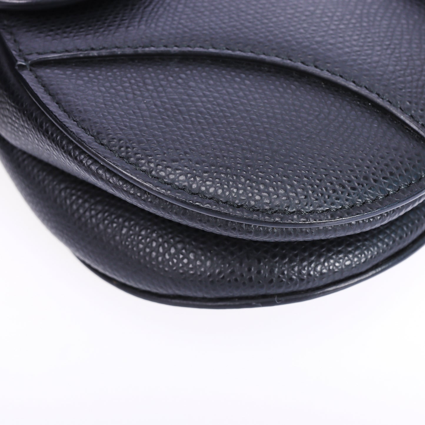 Pre-Owned Dior Saddle Black Calfskin Leather Top Handle Bag 24210182