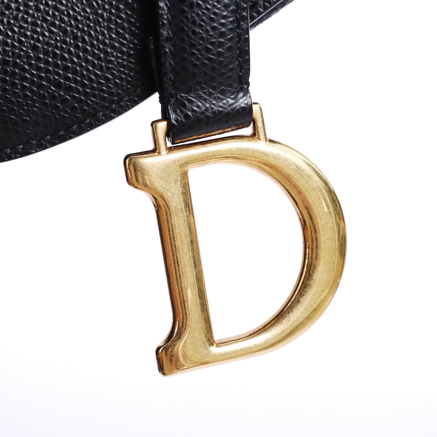 Pre-Owned Dior Saddle Black Calfskin Leather Top Handle Bag 24210182