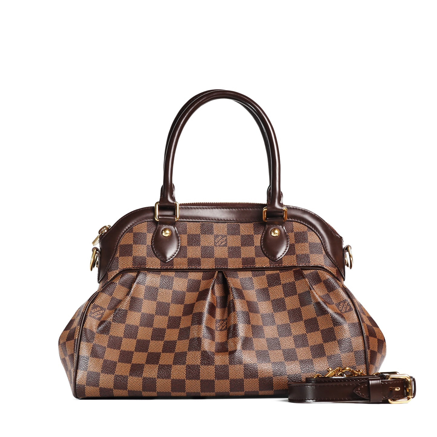 Pre-Owned Louis Vuitton Trevi Brown Damier Ebene Coated Canvas Shoulder Bag 24799340
