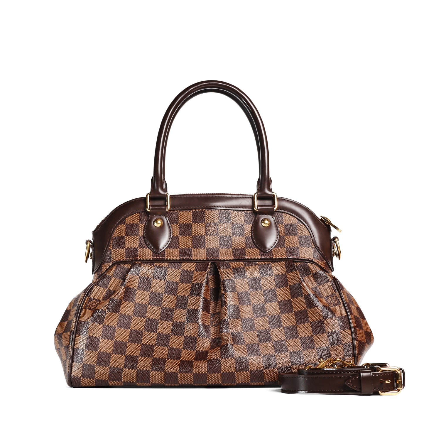 Pre-Owned Louis Vuitton Trevi Brown Damier Ebene Coated Canvas Shoulder Bag 24799340