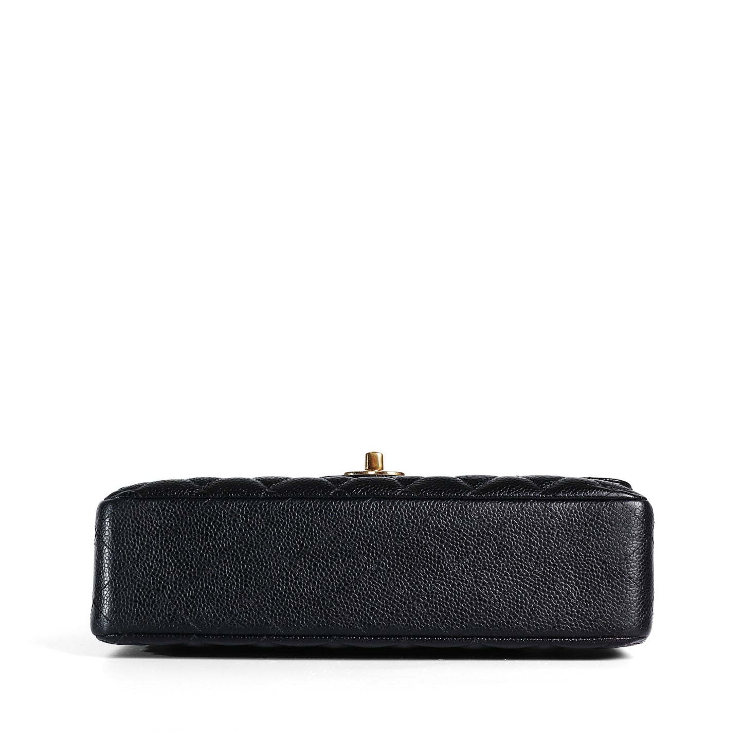 Pre-Owned Chanel Classic Flap Medium Black Quilted Calfskin Leather Crossbody Bag 25851194