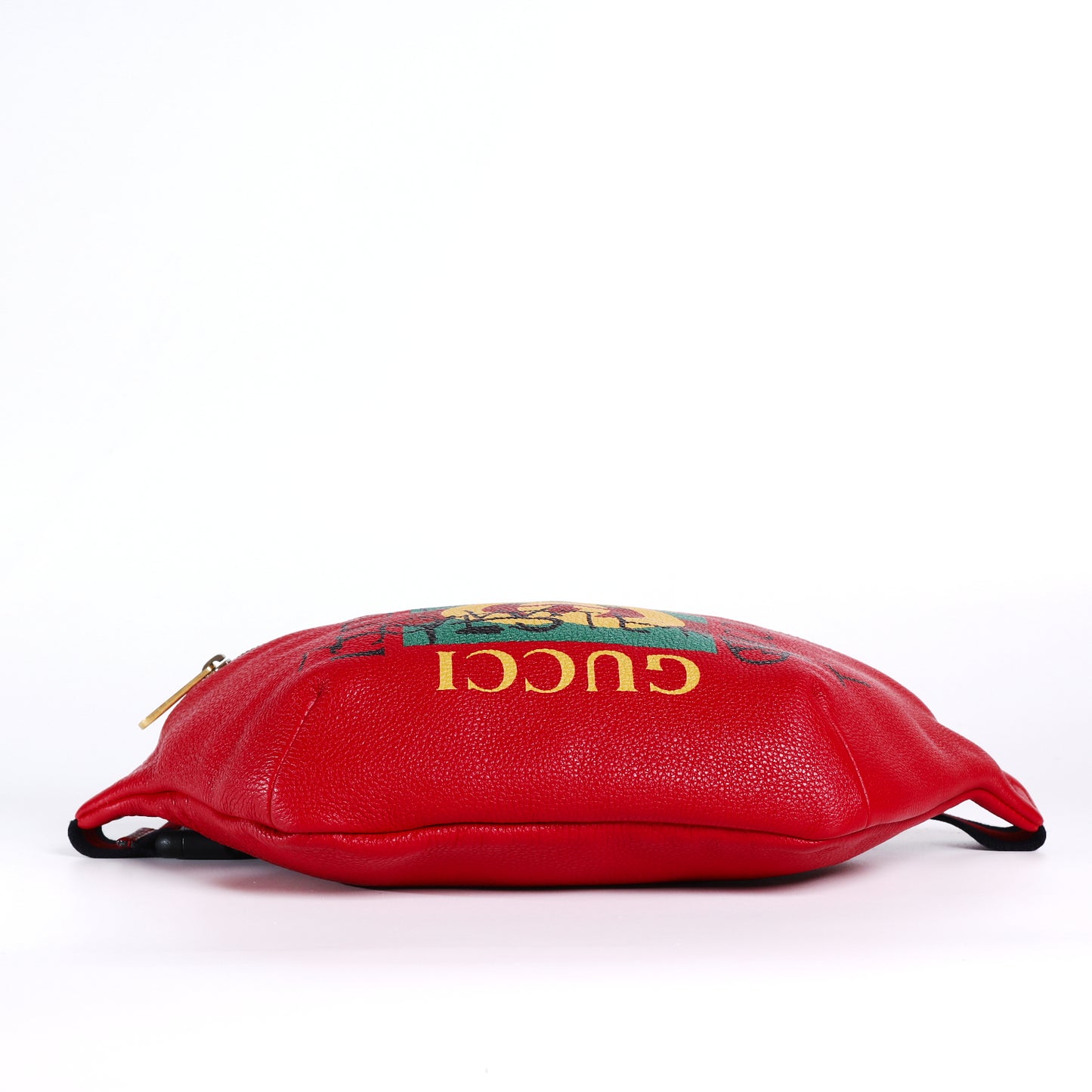 Pre-Owned Gucci Graphic Print Red Calfskin Leather Belt Bag 26622116