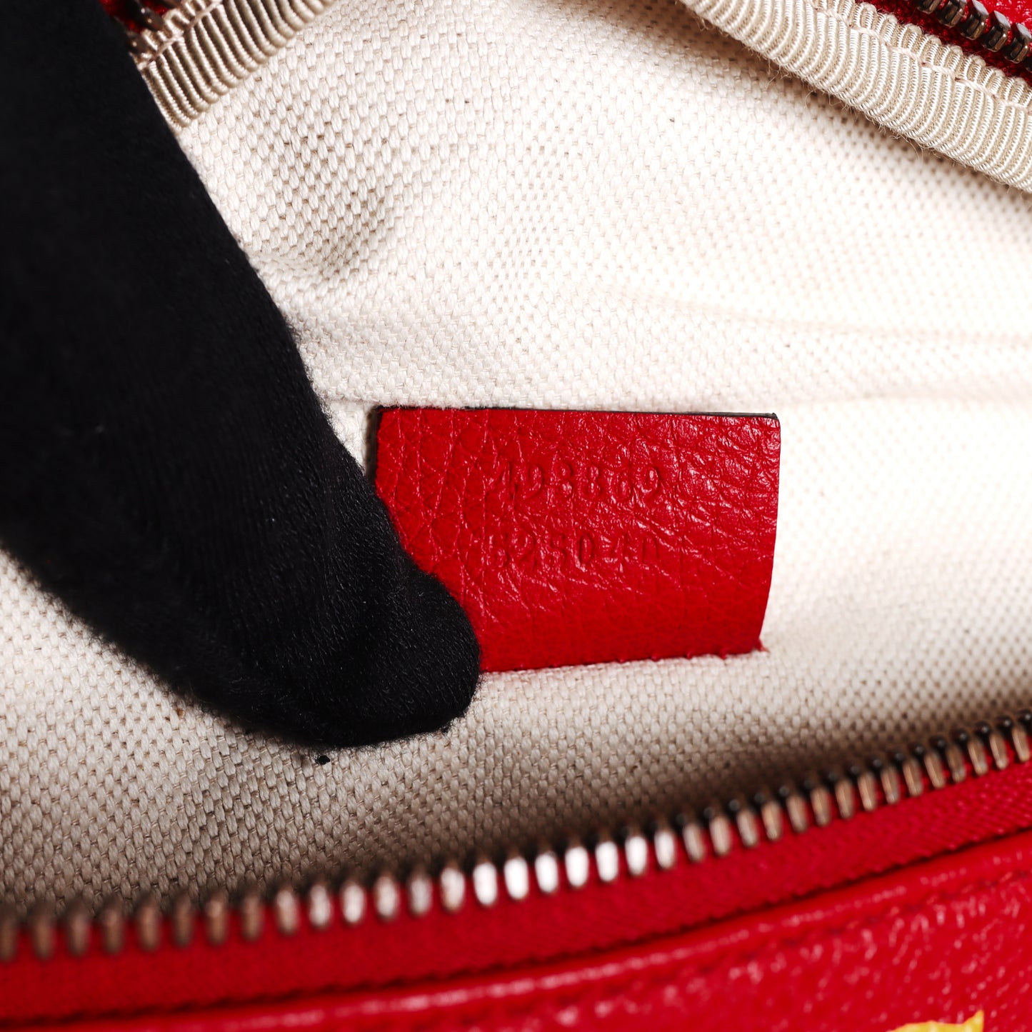 Pre-Owned Gucci Graphic Print Red Calfskin Leather Belt Bag 26622116