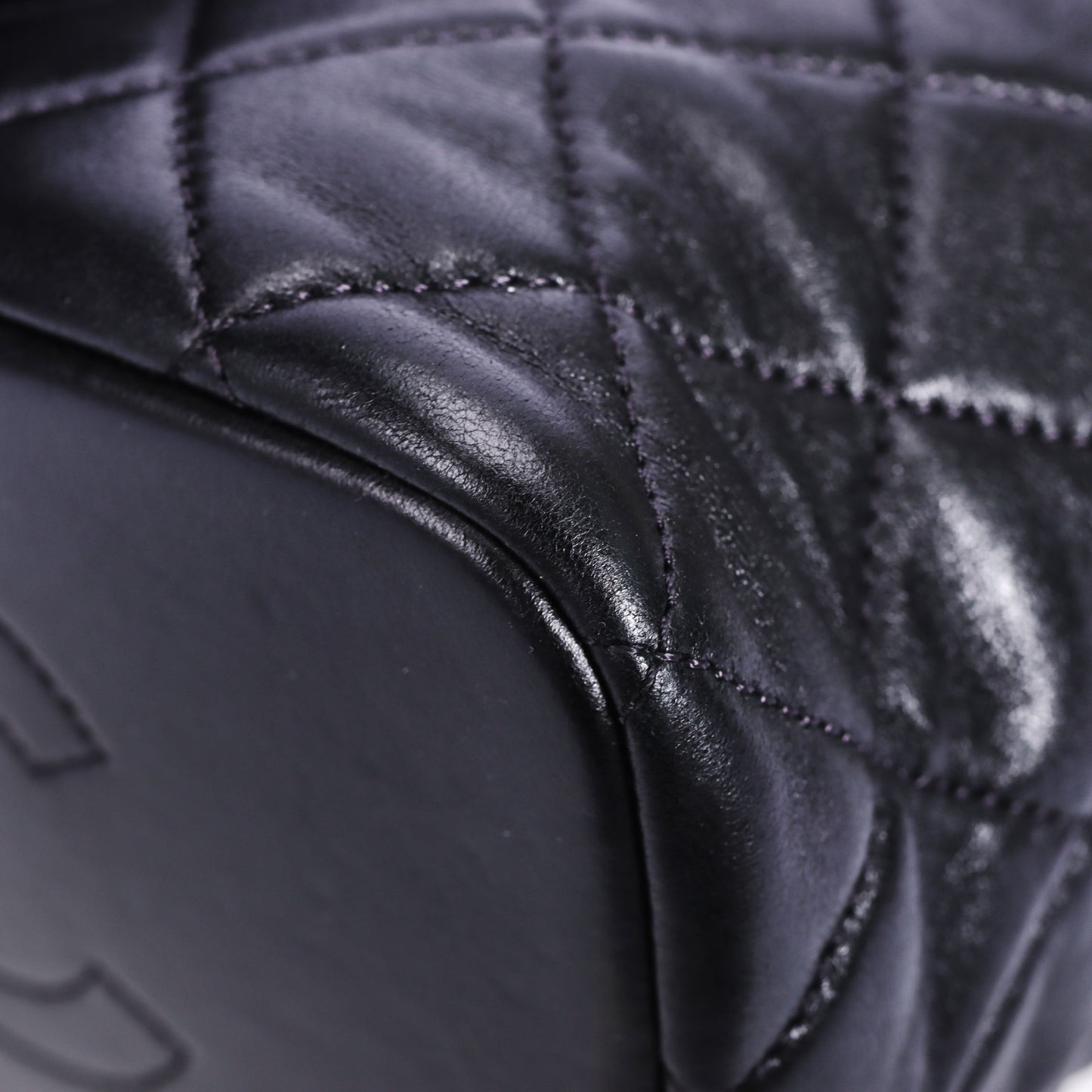 Pre-Owned Chanel 19 Flap Quilted Black Lambskin Backpack 26883757