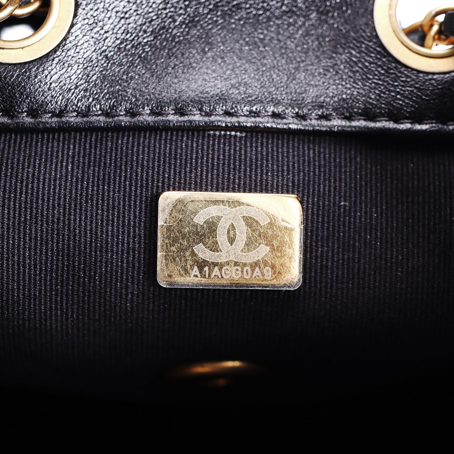 Pre-Owned Chanel 19 Flap Quilted Black Lambskin Backpack 26883757