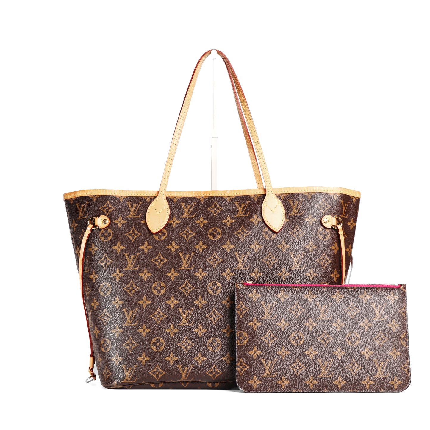 Pre-Owned Louis Vuitton Neverfull Brown Monogram Coated Canvas Top Handle Bag 27863388