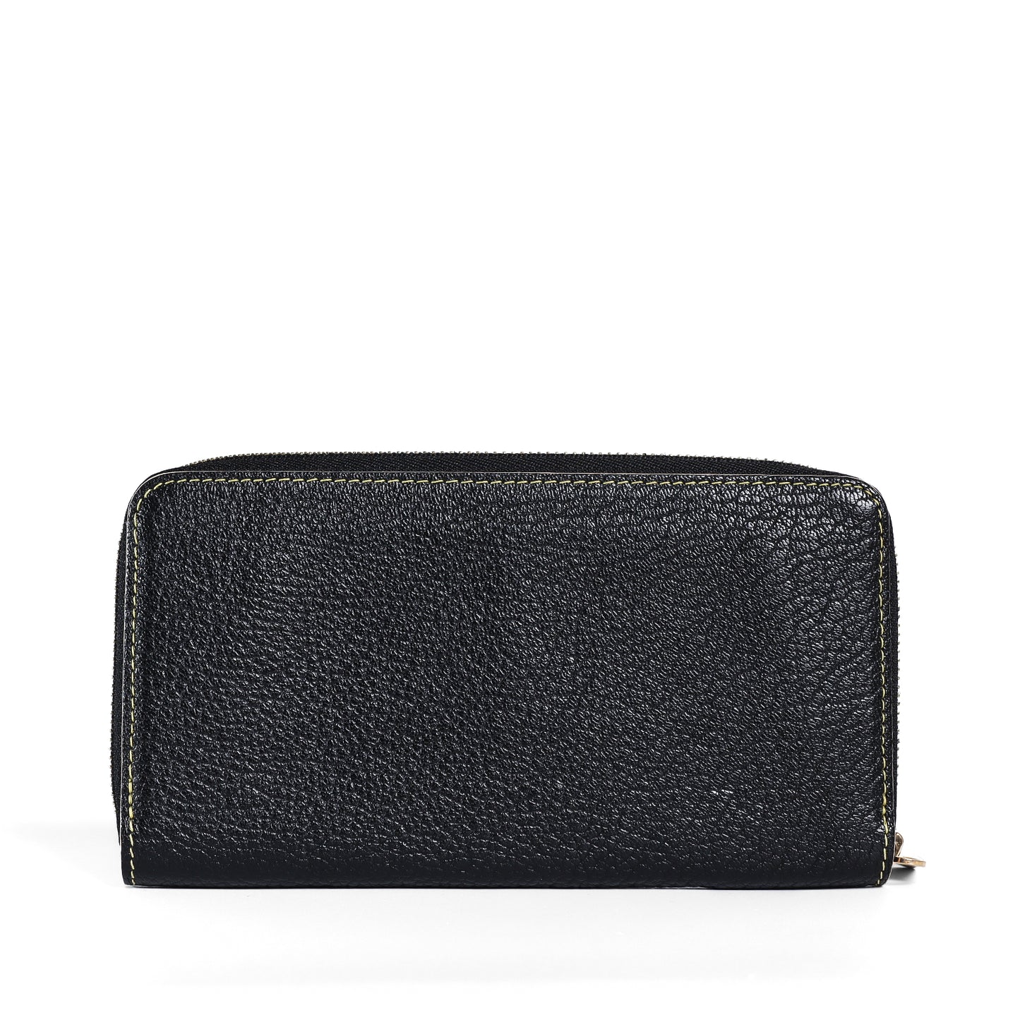 Pre-Owned Jimmy Choo Black Grained Calfskin Leather Wallet 29866649