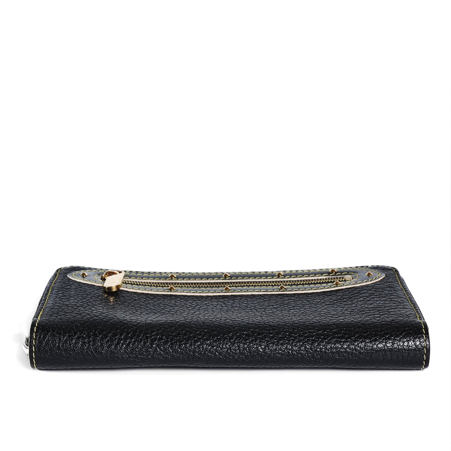 Pre-Owned Jimmy Choo Black Grained Calfskin Leather Wallet 29866649