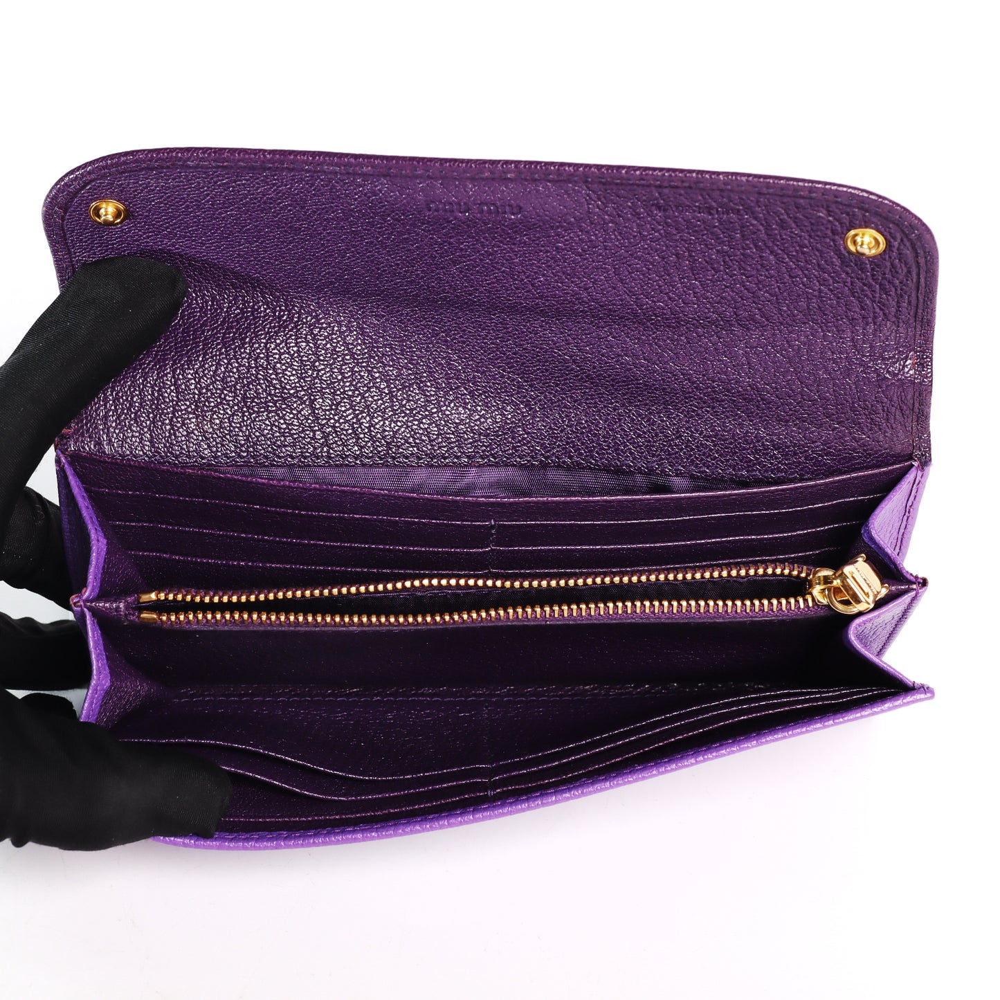 Pre-Owned Miu Miu Multicolour  Calfskin Long Wallet 30296727