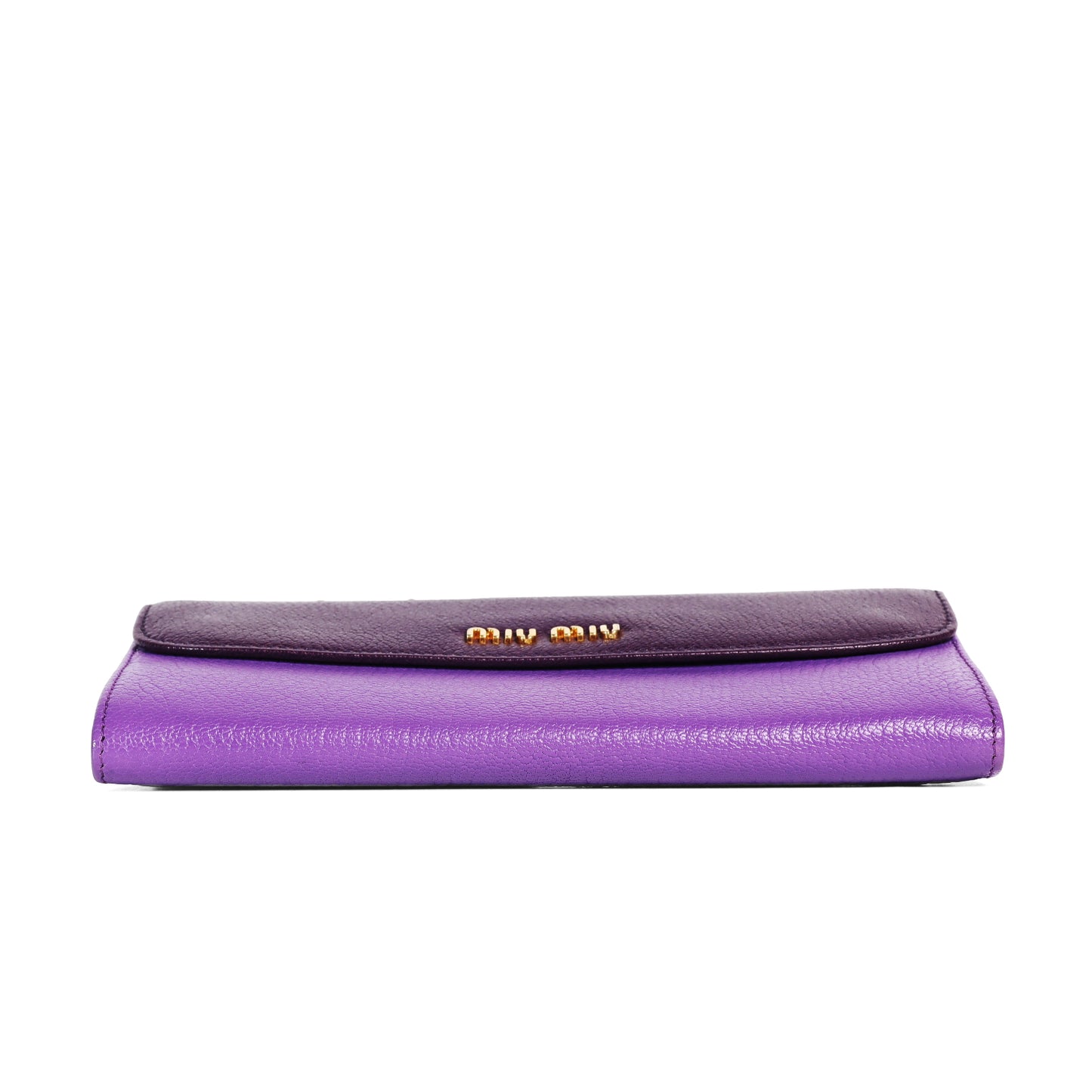 Pre-Owned Miu Miu Multicolour  Calfskin Long Wallet 30296727