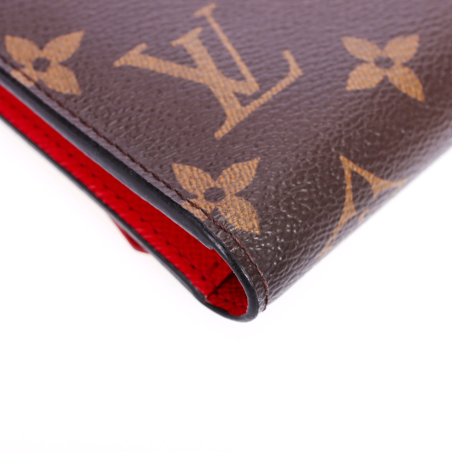 Pre-Owned Louis Vuitton Adele Brown Coated Canvas Wallet 30998047