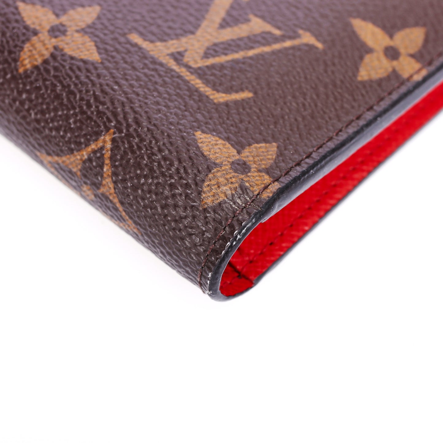 Pre-Owned Louis Vuitton Adele Brown Coated Canvas Wallet 30998047