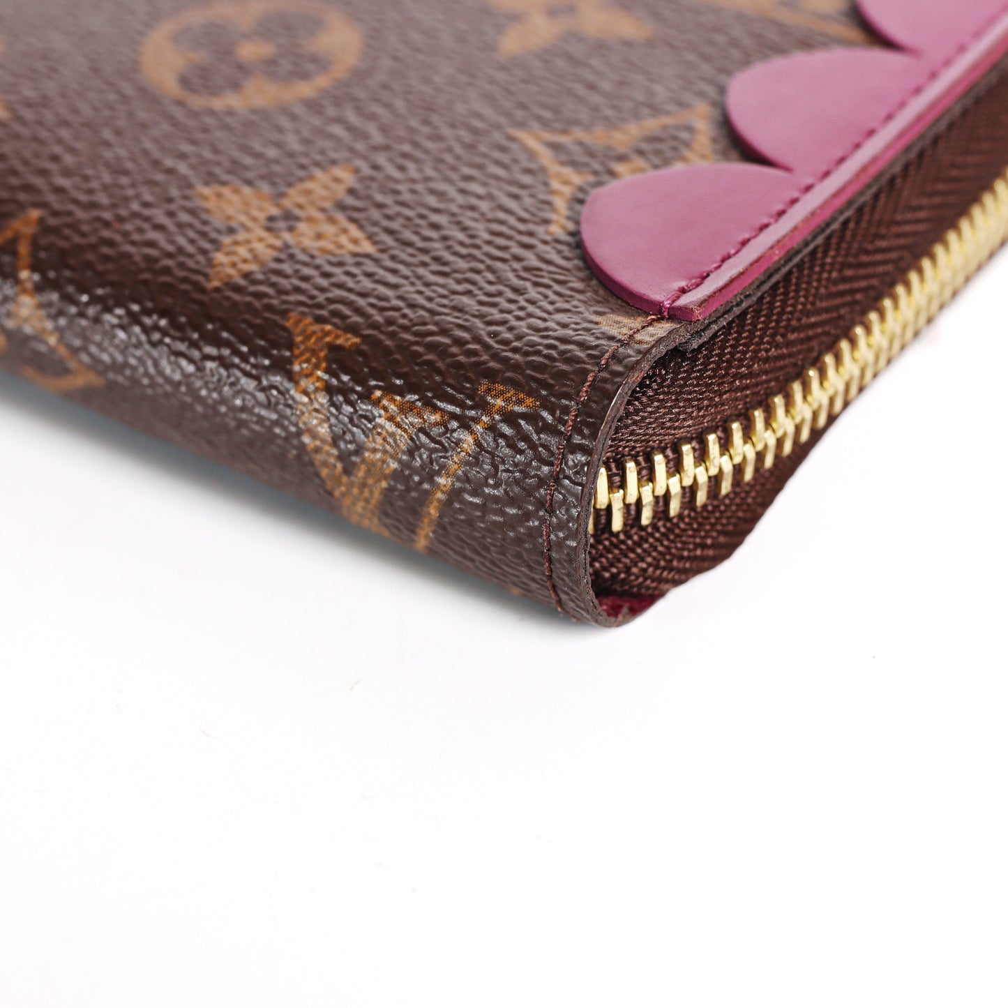 Pre-Owned Louis Vuitton Zip Around Monogram Brown Coated Canvas Wallet 33250315