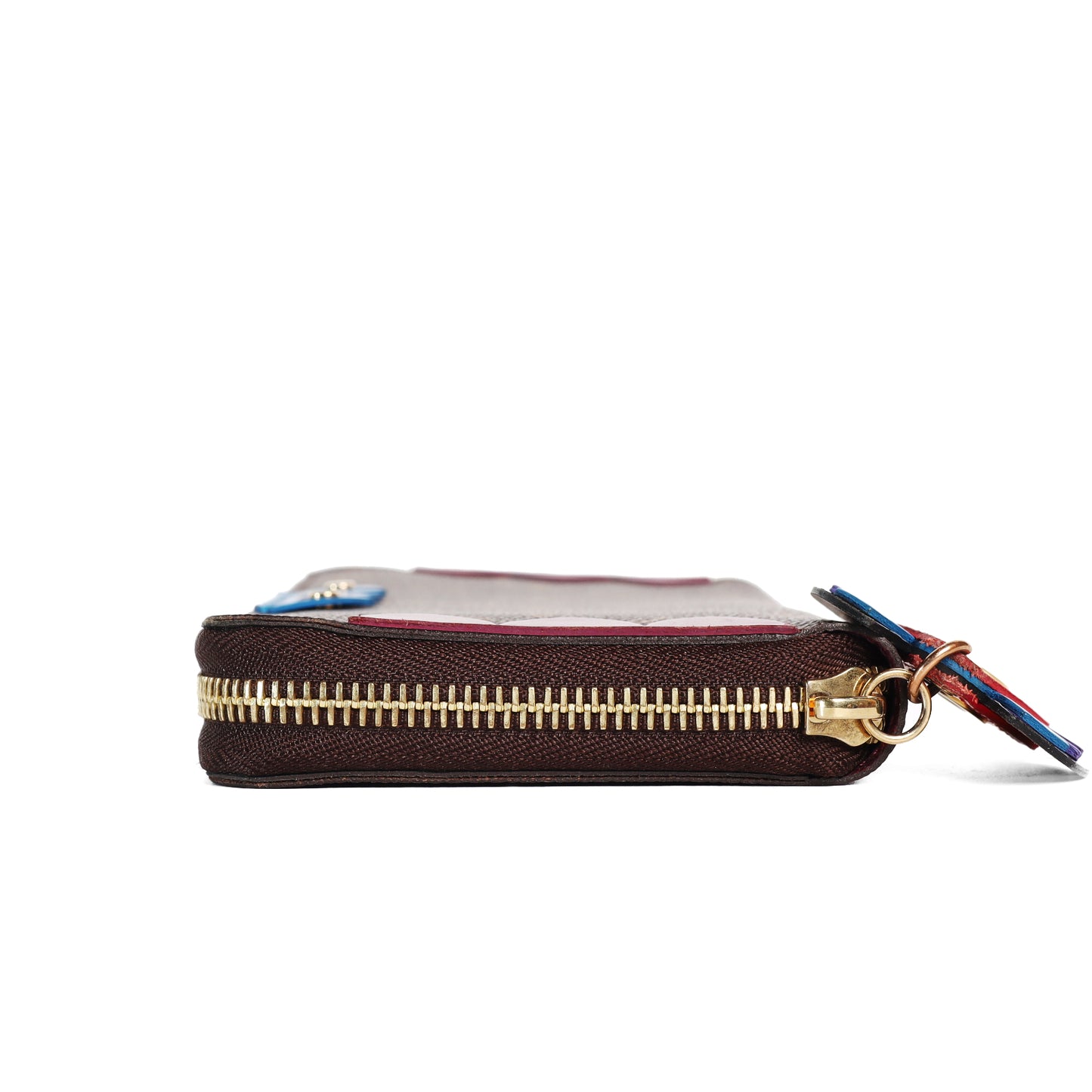 Pre-Owned Louis Vuitton Zip Around Monogram Brown Coated Canvas Wallet 33250315