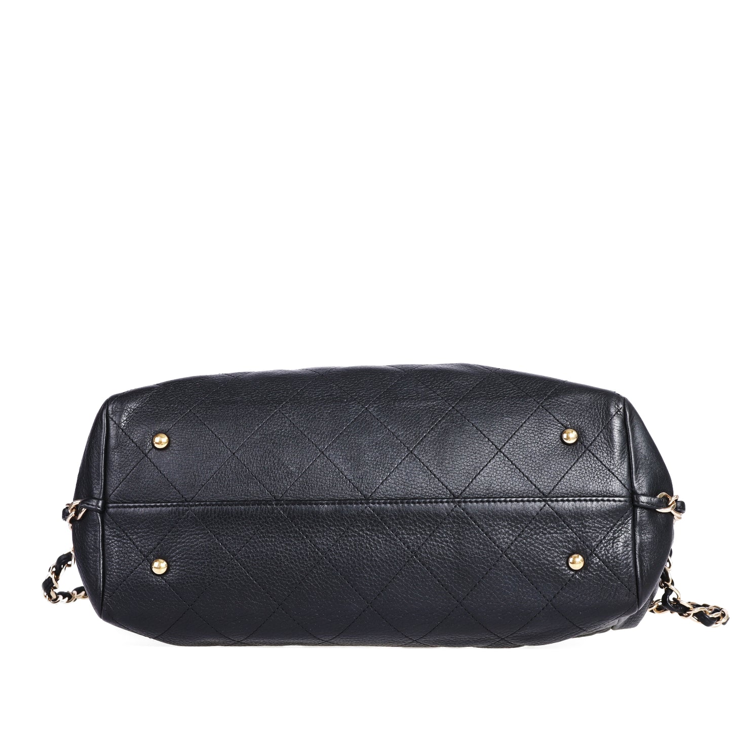 Pre-Owned Chanel Black Calfskin Shoulder Bag 33327930