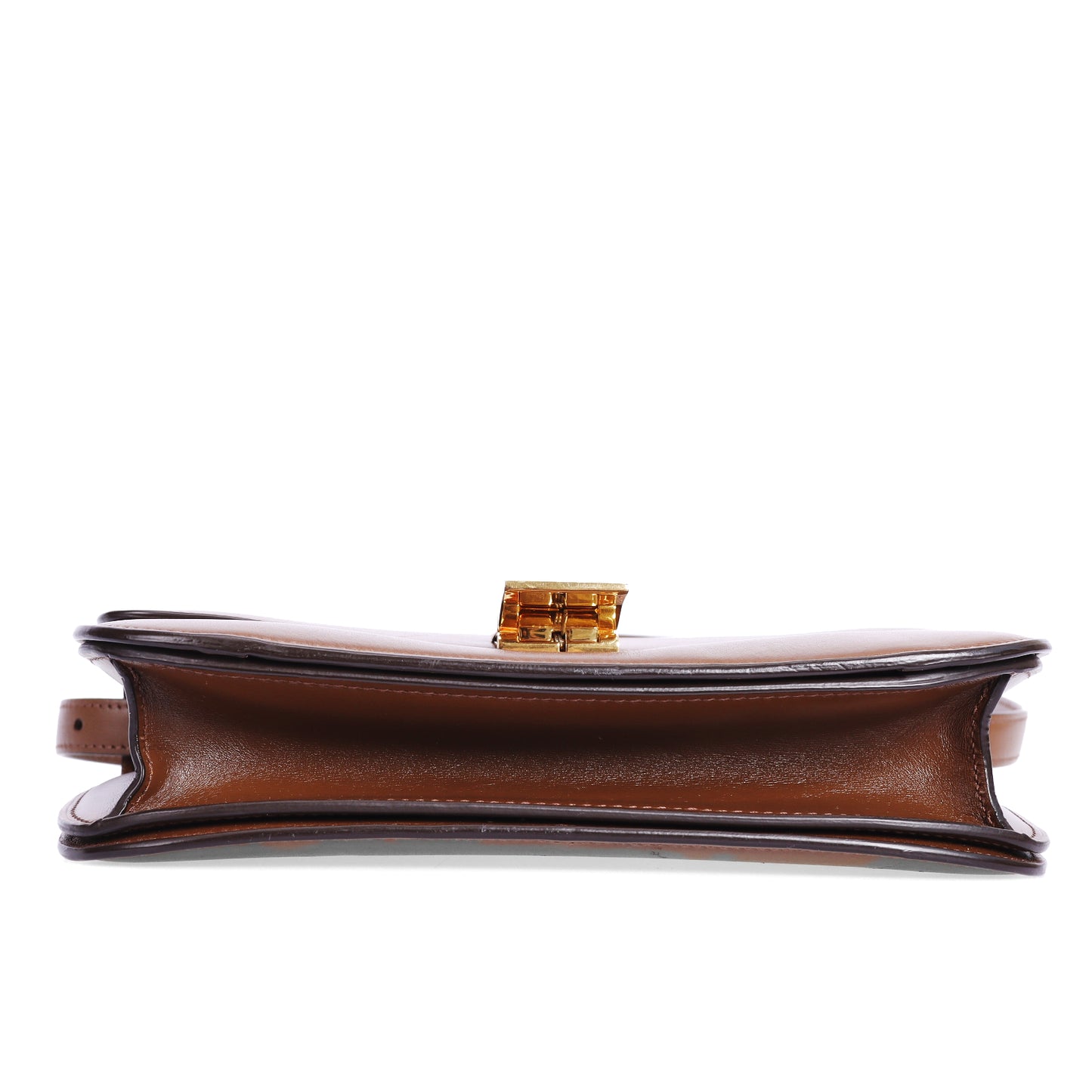 Pre-Owned Céline Brown Smooth Calfskin Leather Box Crossbody Bag 33846385