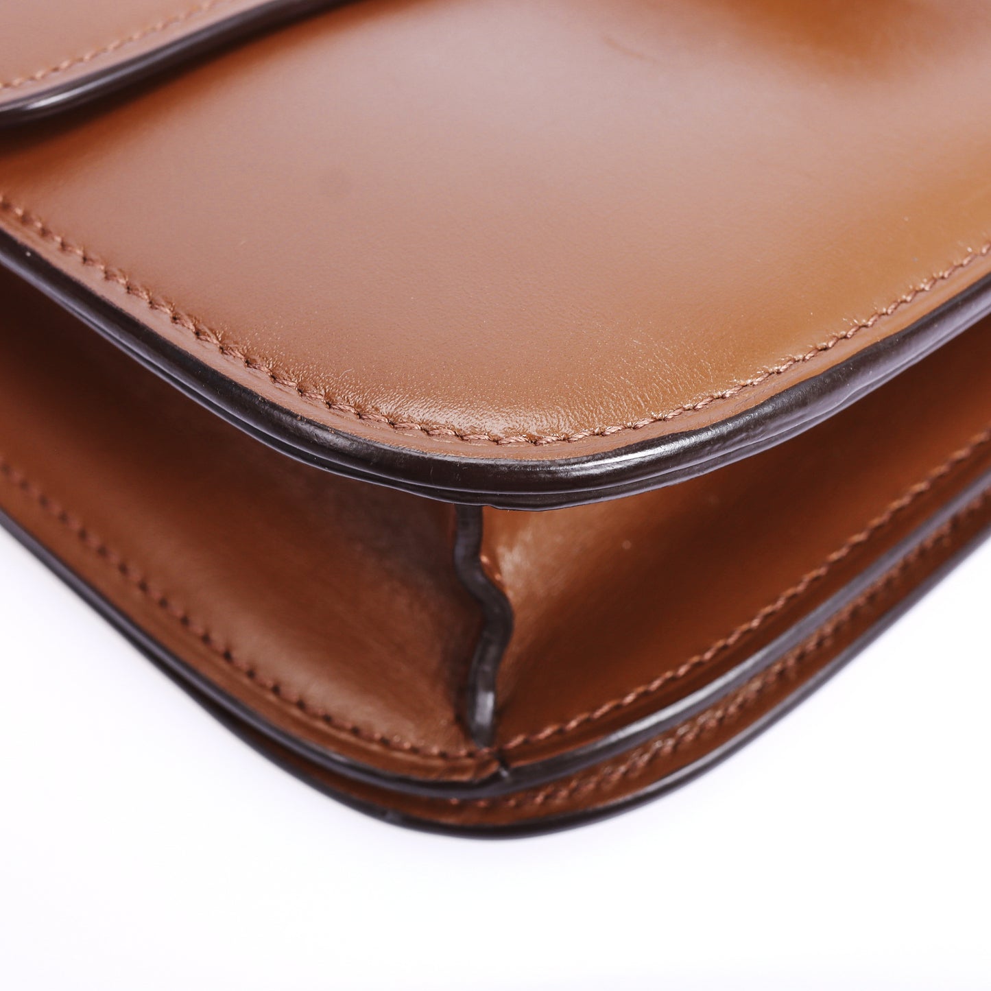 Pre-Owned Céline Brown Smooth Calfskin Leather Box Crossbody Bag 33846385