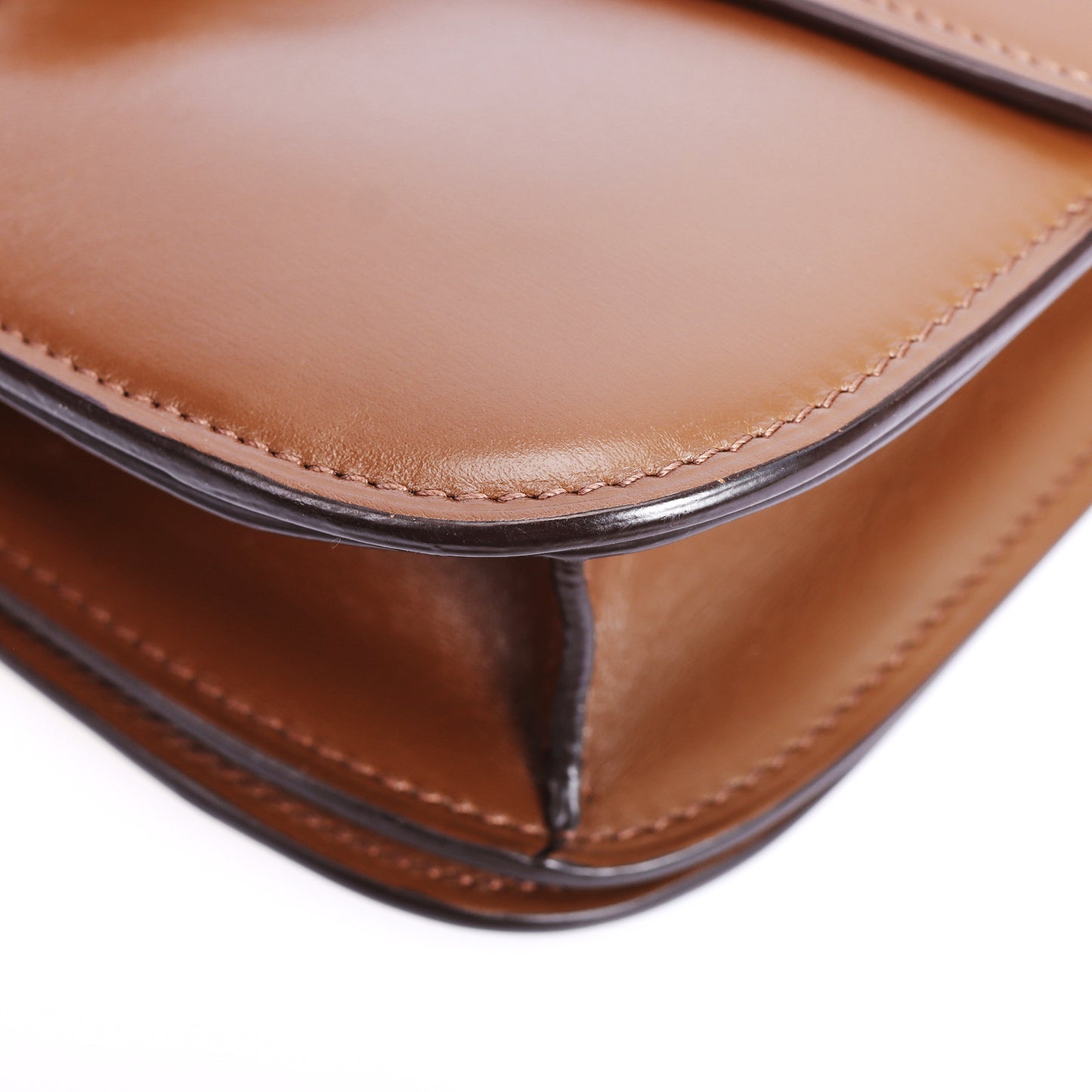 Pre-Owned Céline Brown Smooth Calfskin Leather Box Crossbody Bag 33846385