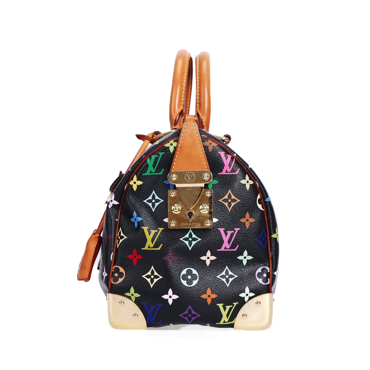 Pre-Owned Louis Vuitton Speedy 30 Black Murakami Coated Canvas Top Handle Bag 34206363