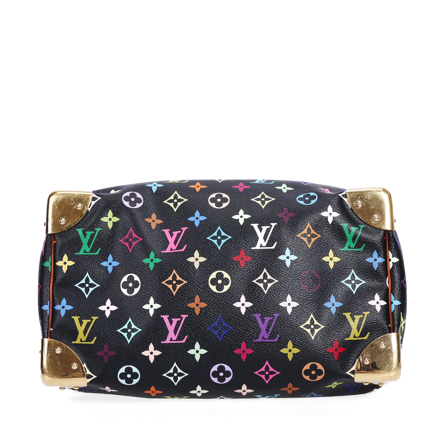 Pre-Owned Louis Vuitton Speedy 30 Black Murakami Coated Canvas Top Handle Bag 34206363