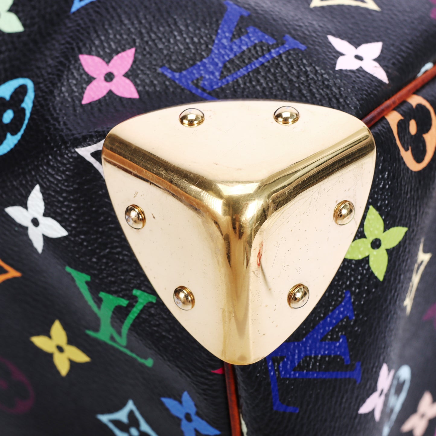 Pre-Owned Louis Vuitton Speedy 30 Black Murakami Coated Canvas Top Handle Bag 34206363