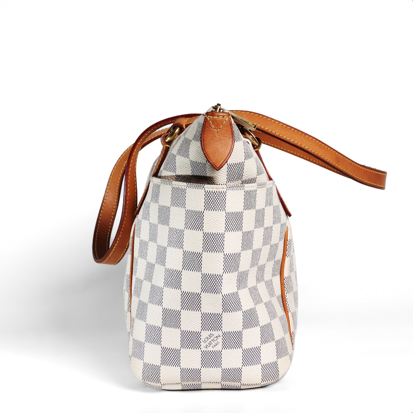 Pre-Owned Louis Vuitton Totally Azur Coated Canvas Beige Leather Tote Bag 35230785
