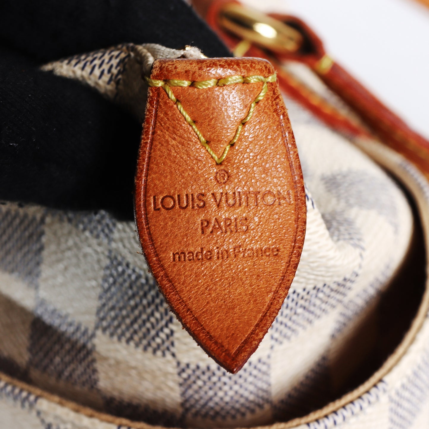 Pre-Owned Louis Vuitton Totally Azur Coated Canvas Beige Leather Tote Bag 35230785