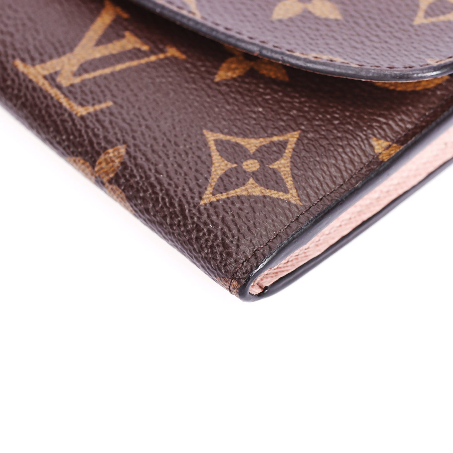 Pre-Owned Louis Vuitton Emilie  Monogram Brown Coated Canvas Long Wallet 35412385