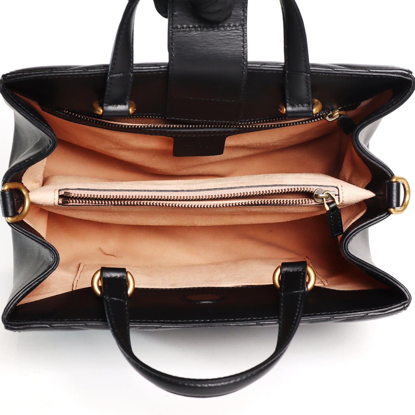 Pre-Owned Gucci GG Marmont Black Matelassé Calfskin Shoulder Bag 35428517